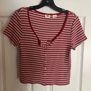 Cute striped women’s Levi top. Never worn.